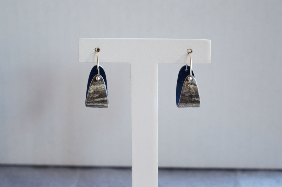 Wasp Nest Hoop Earrings - Blue