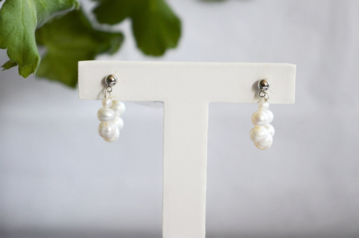 Pearl Earrings - Hoops