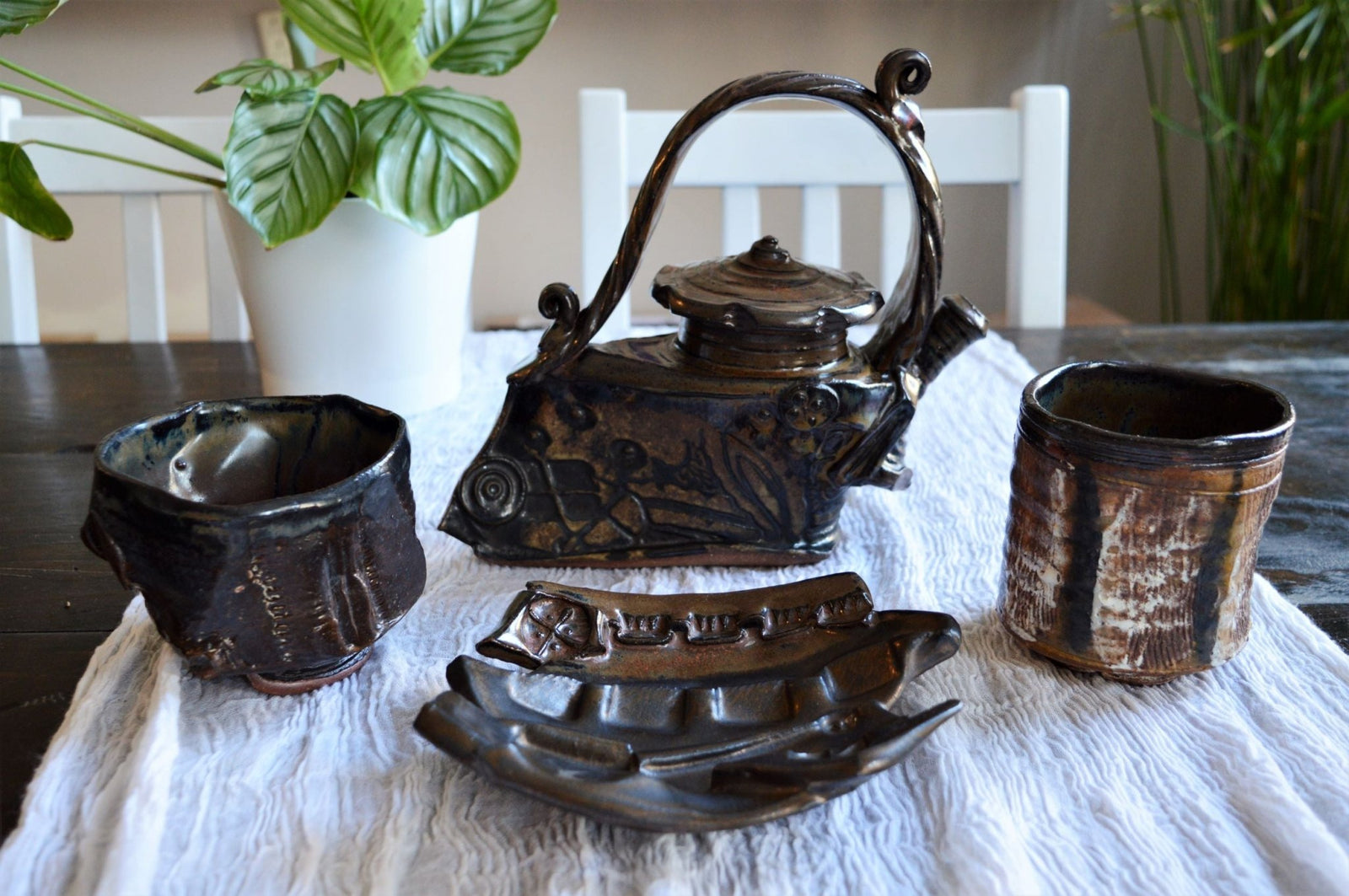 Tea Set - Metal Works