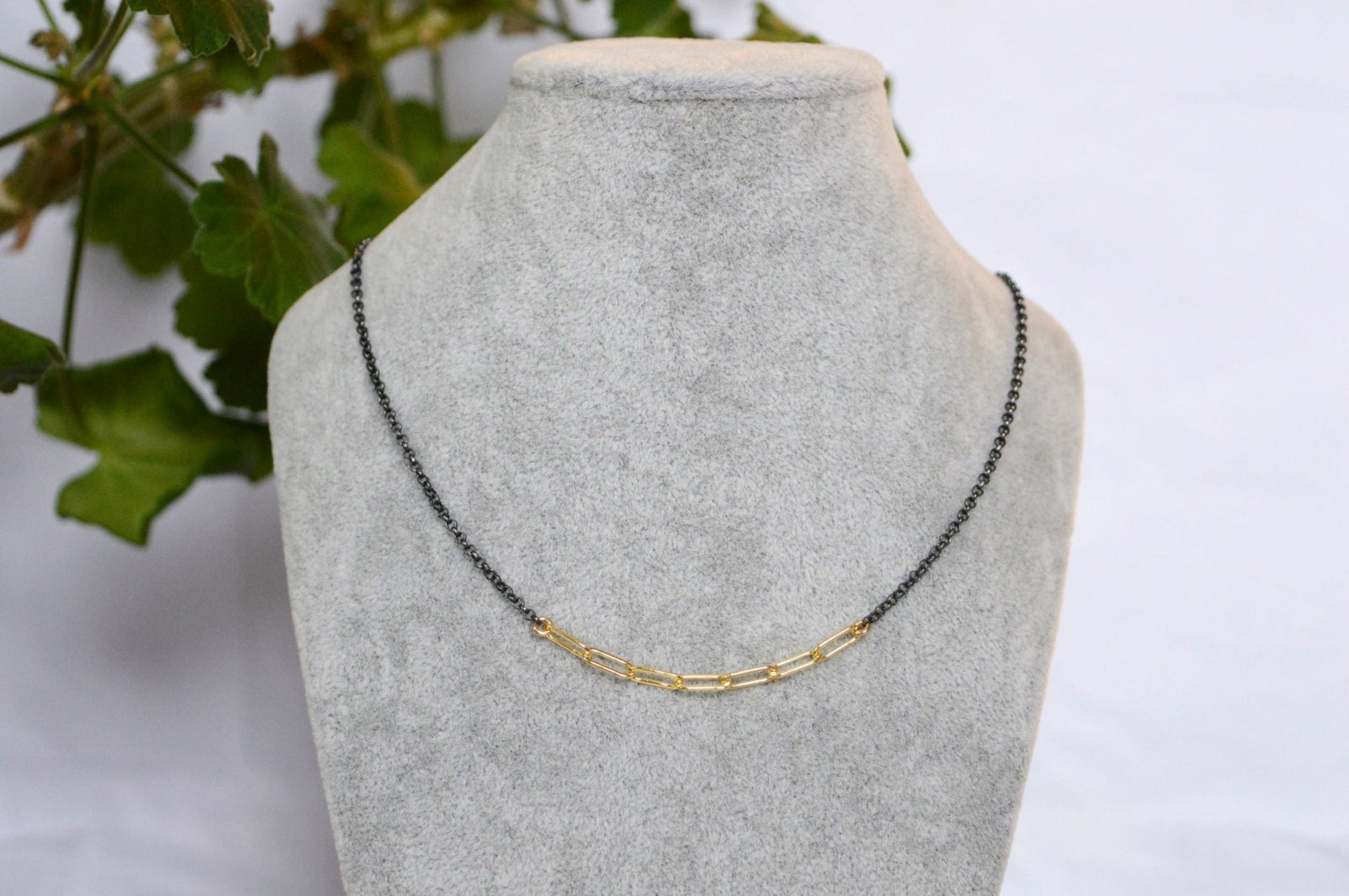 Zoe Necklace - Oxidized Silver