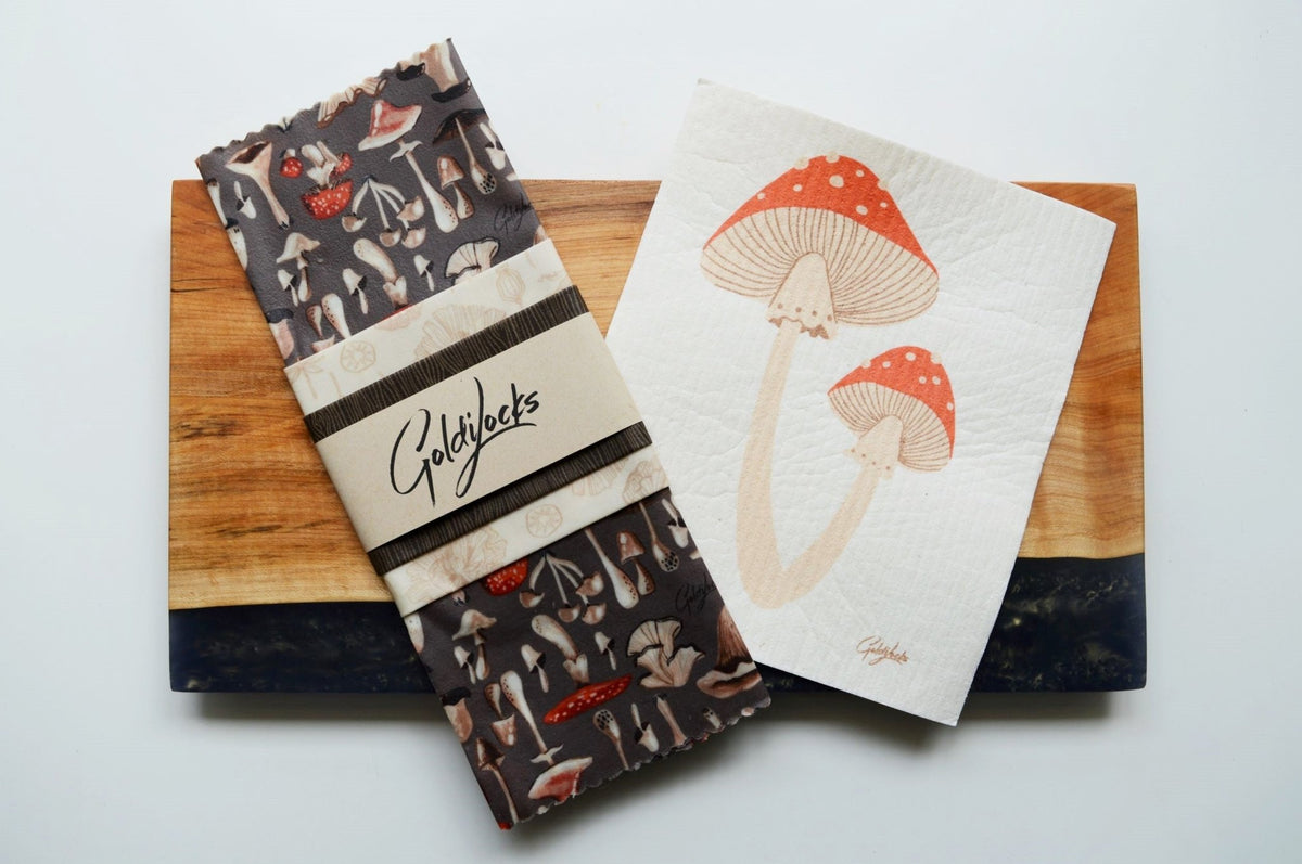 Swedish Dishcloth - Mushroom