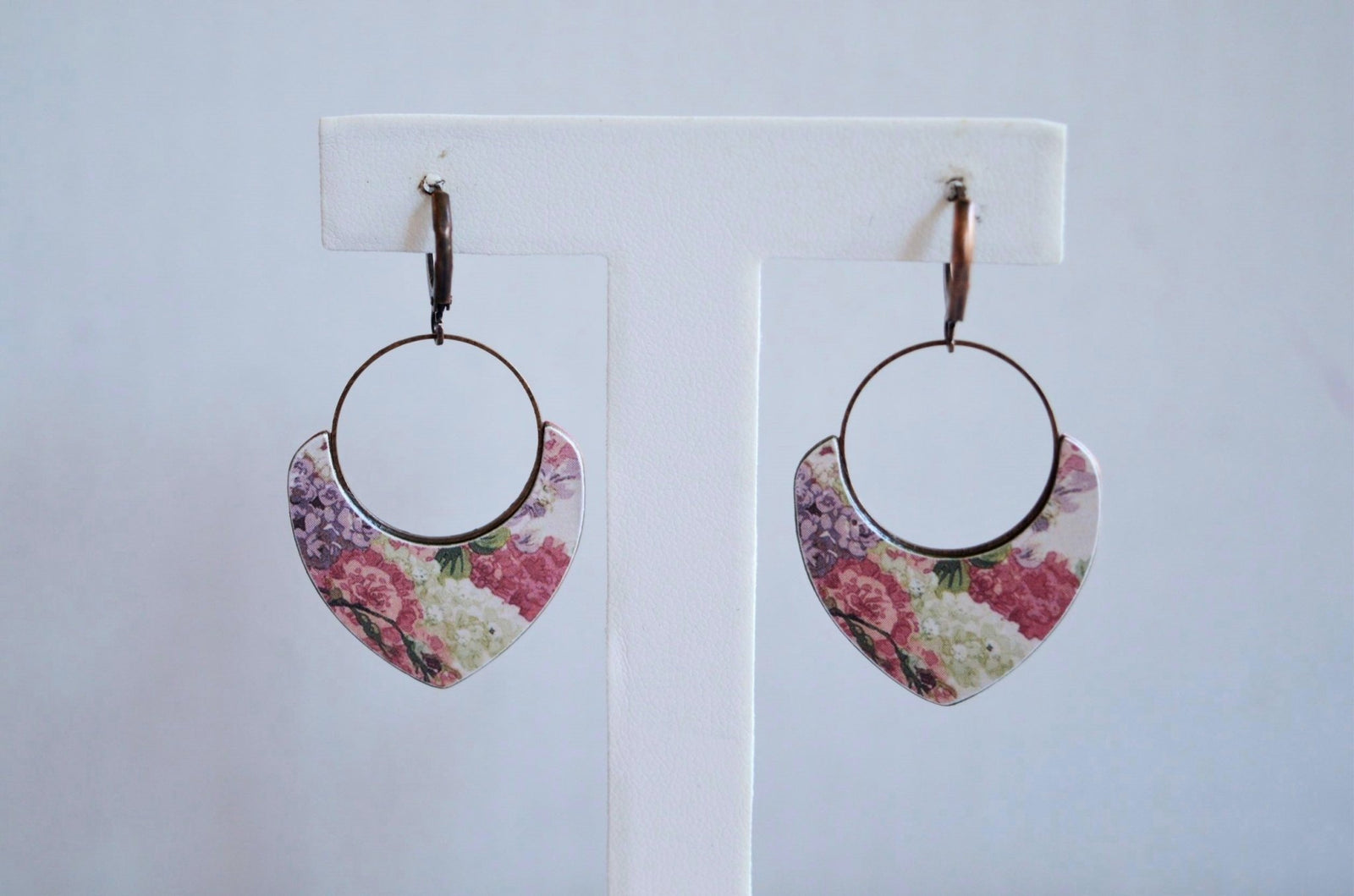 Paper Based Eclipse Earrings - Pink