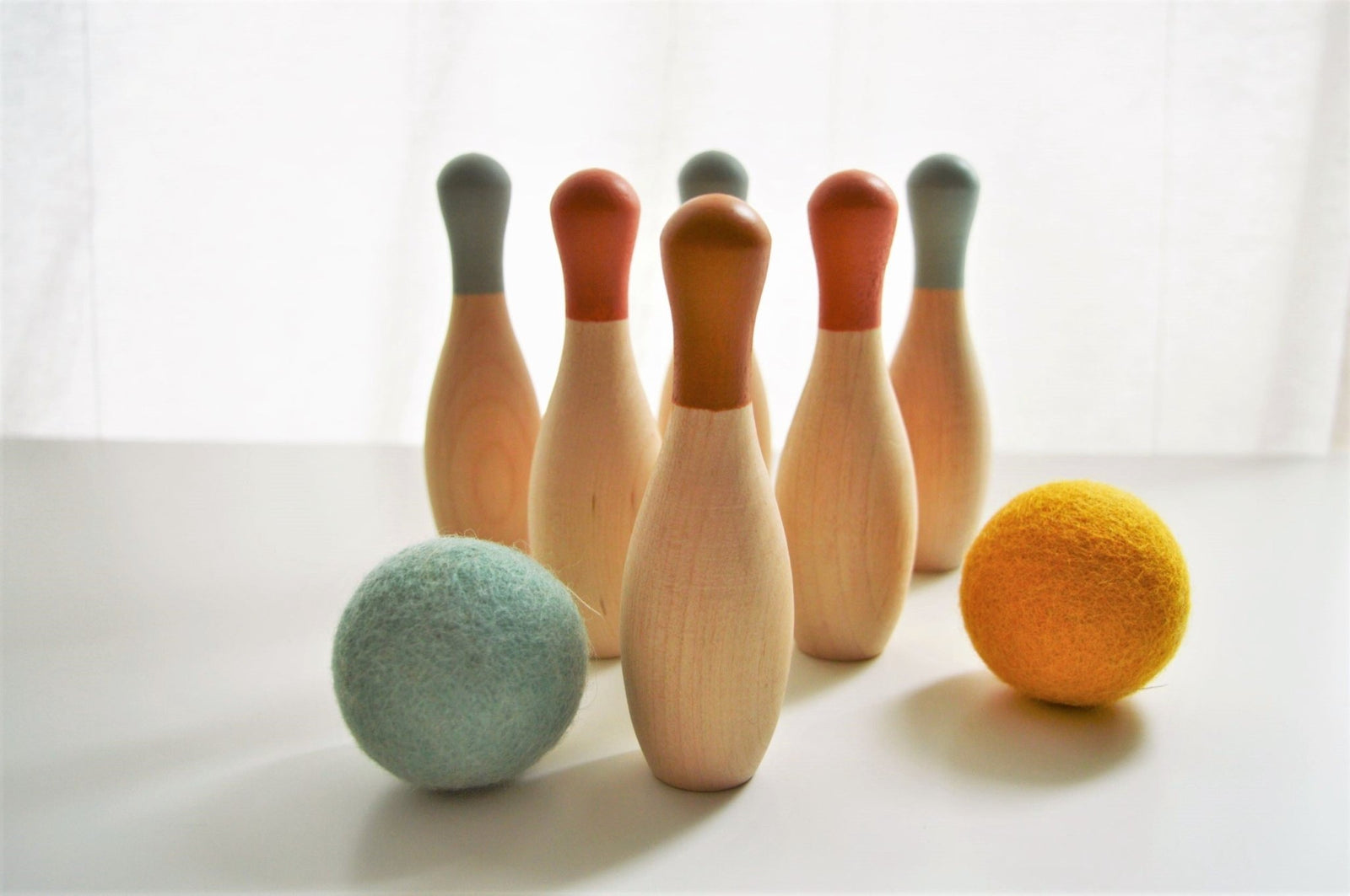 Wood Bowling Set