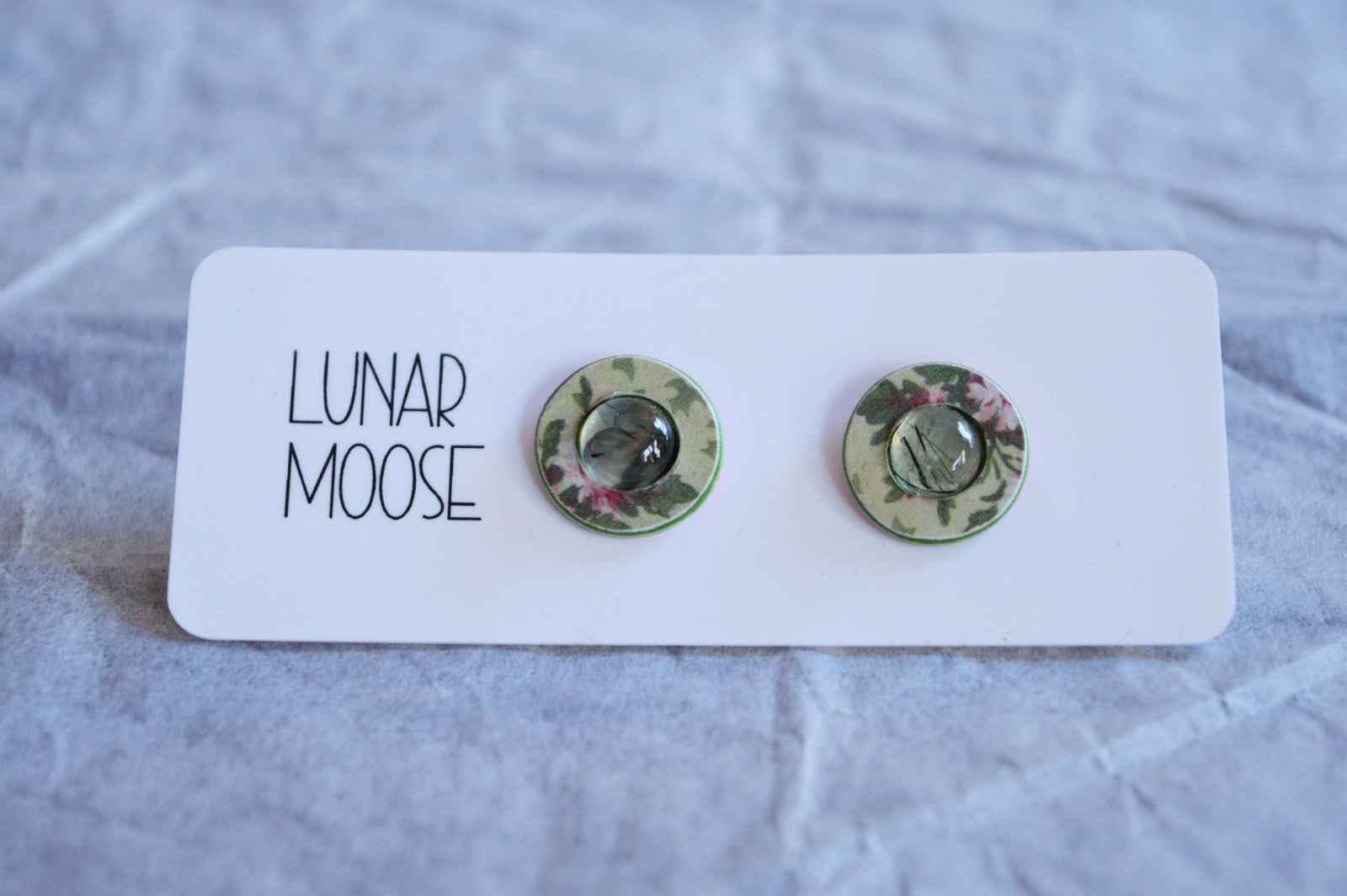 Paper Based Gemstone Studs