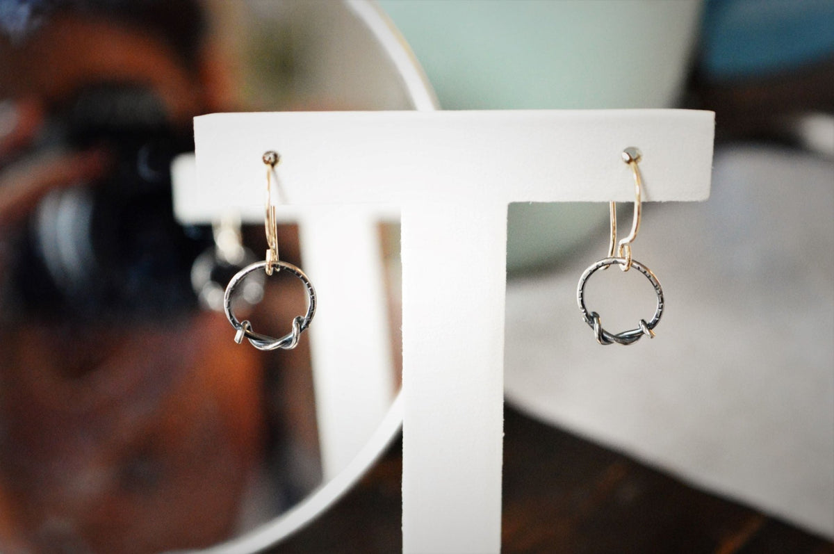 Vine Earrings - Silver
