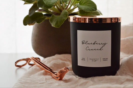 Luxury Candle - Blueberry Crunch Deliciously Wickt
