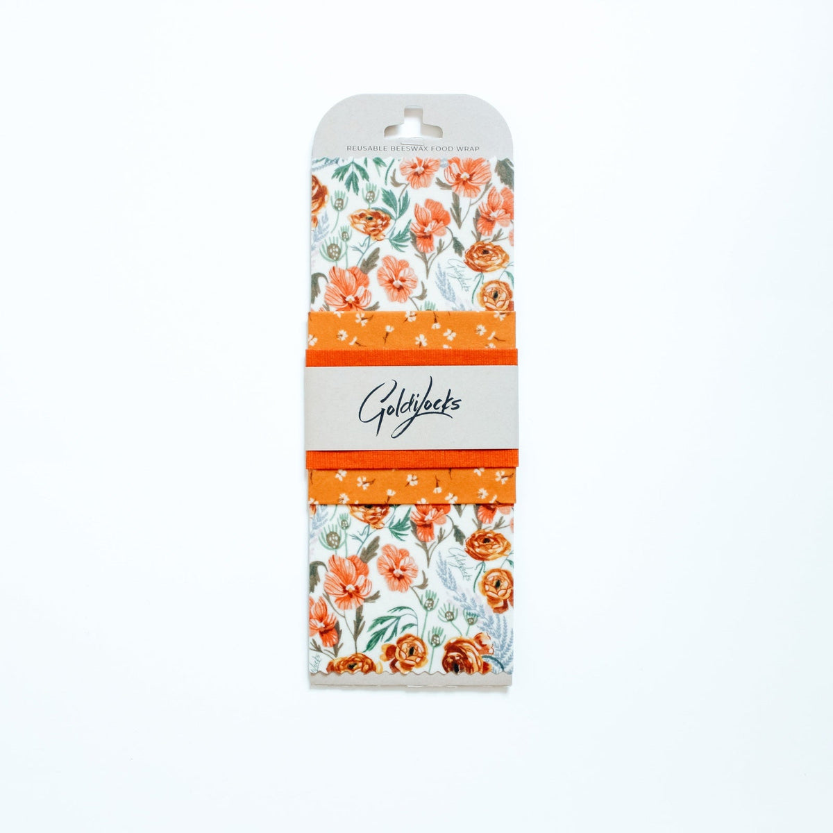 Beeswax Food Wrap Set - Golden Floral