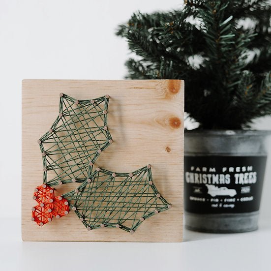 Small String Art Kit - Holly String