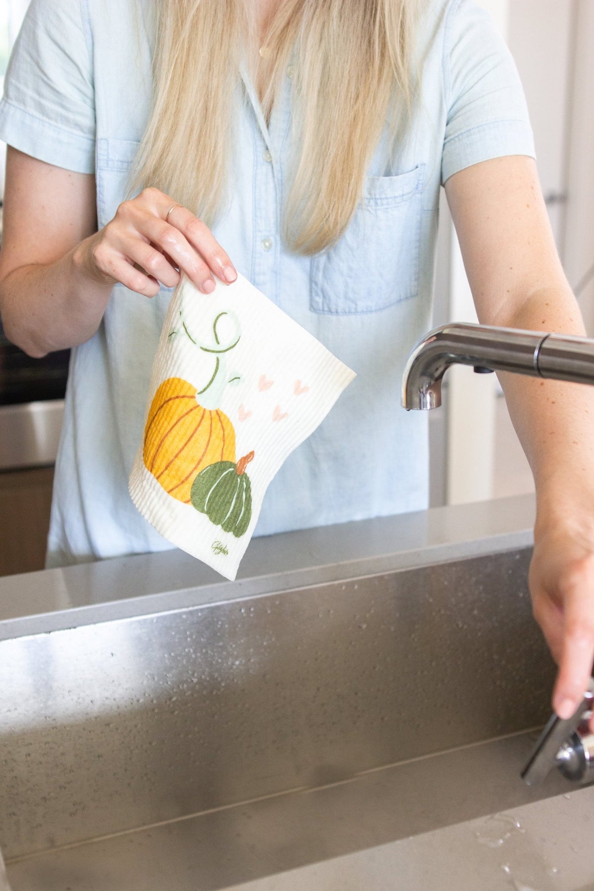 Swedish Dishcloth - Pumpkin