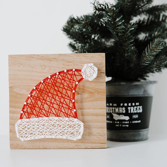 Small String Art Kit - Santa Hat