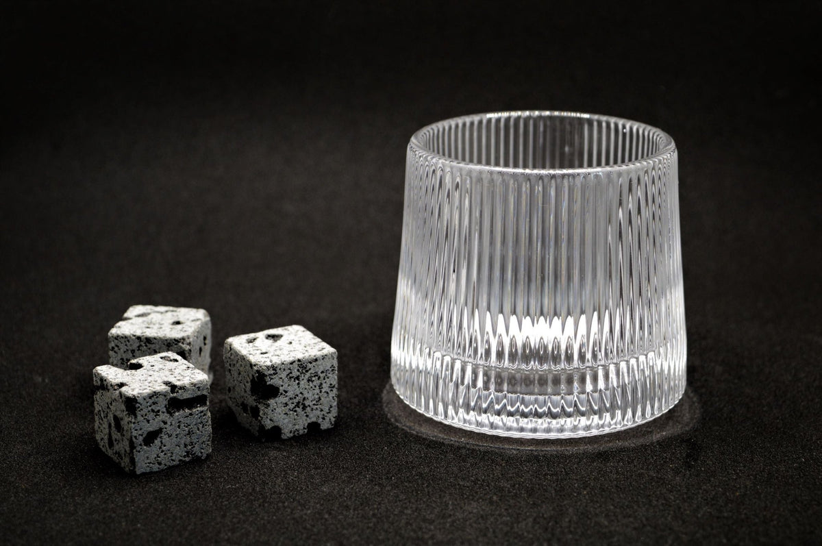 Wobble Whisky Glass Set - Lines