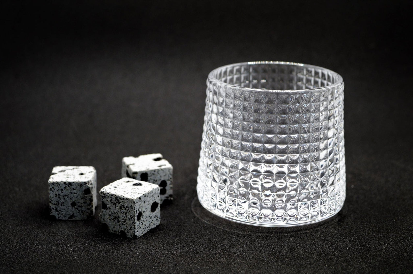 Wobble Whisky Glass Set - Small Squares