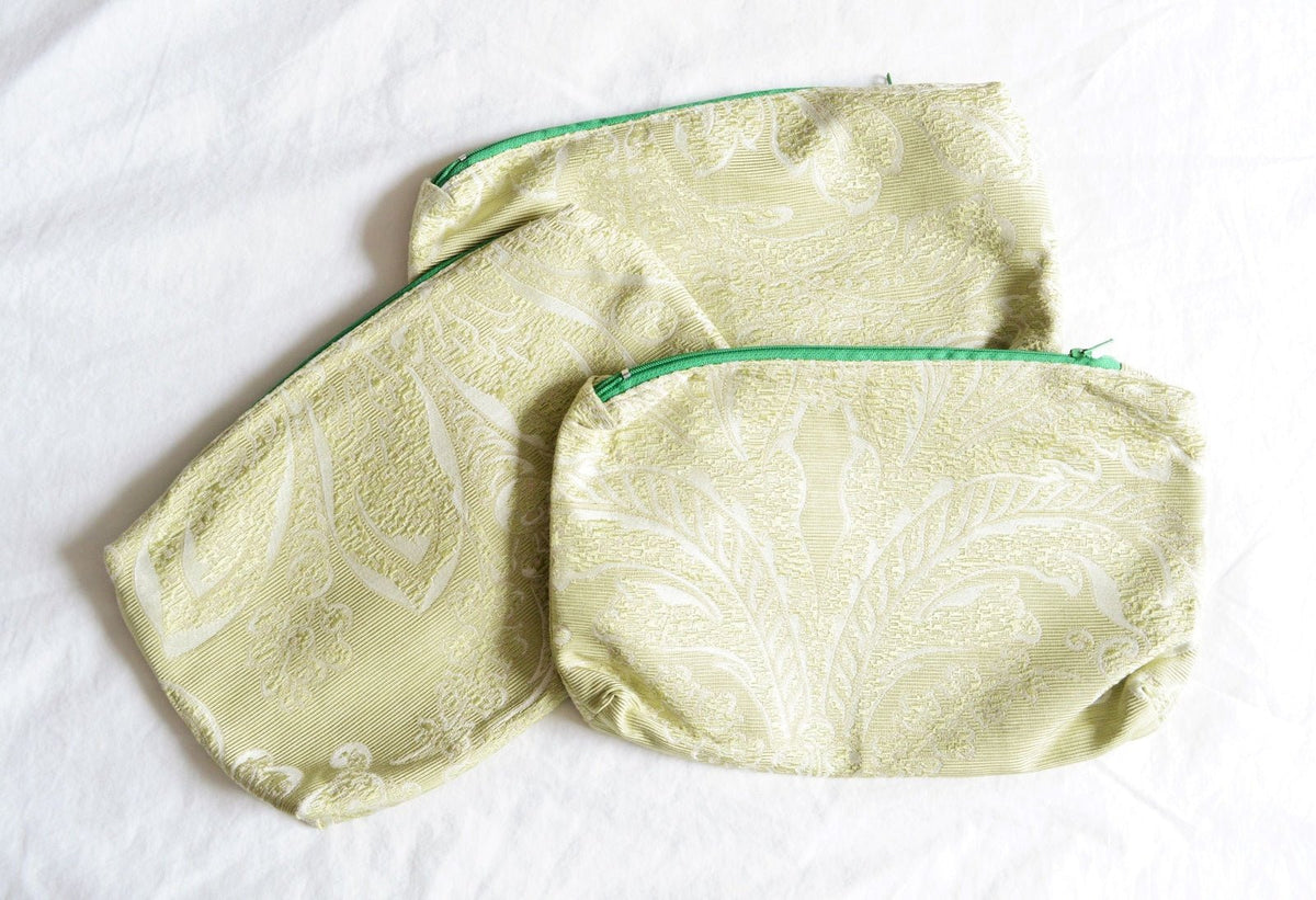 Large Zipper Pouch - Green
