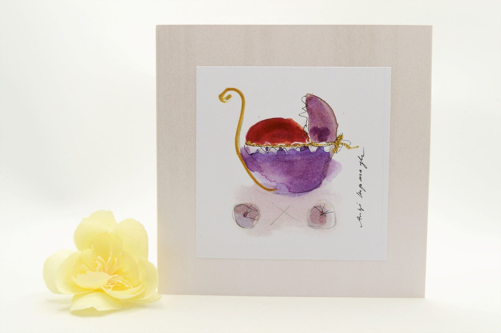 Stroller Greeting Card