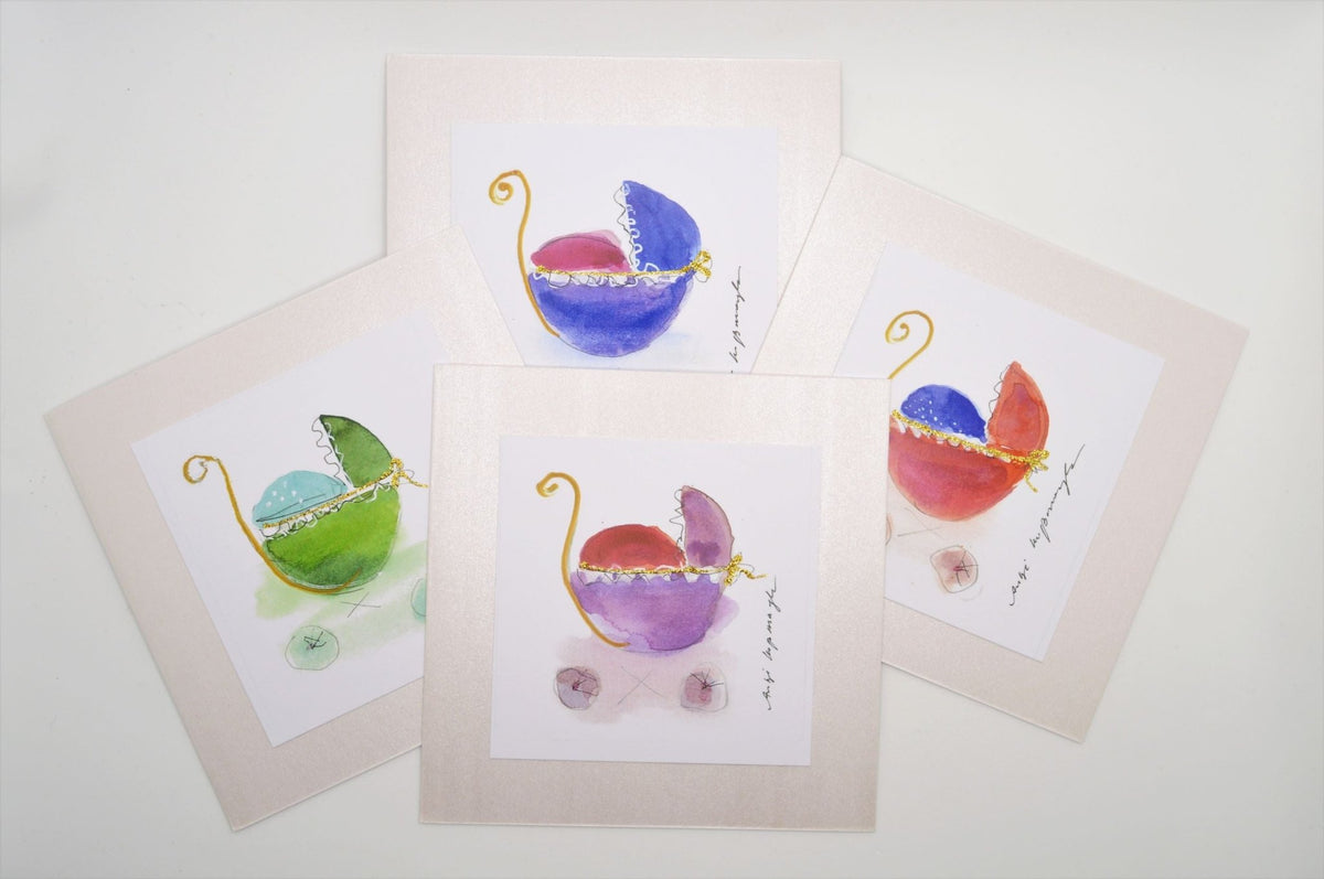 Stroller Greeting Card