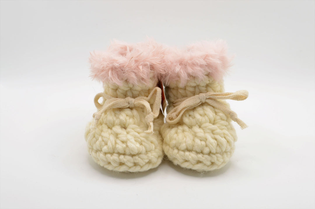 Cozy Baby Booties - Off-White