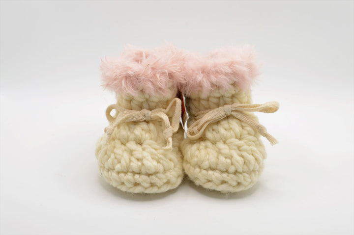 Cozy Baby Booties - Off-White