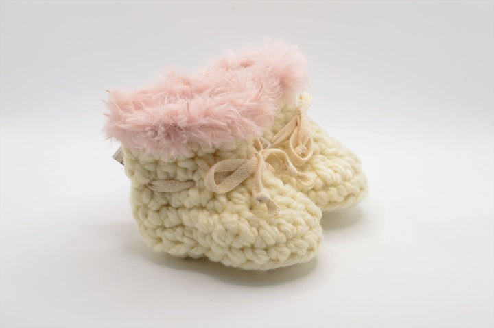 Cozy Baby Booties - Off-White