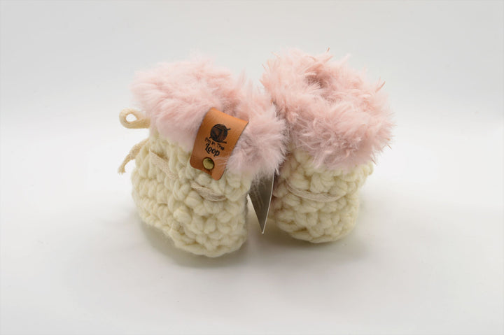 Cozy Baby Booties - Off-White