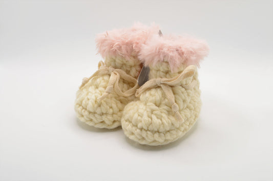 Cozy Baby Booties - Off-White I'm in the Loop