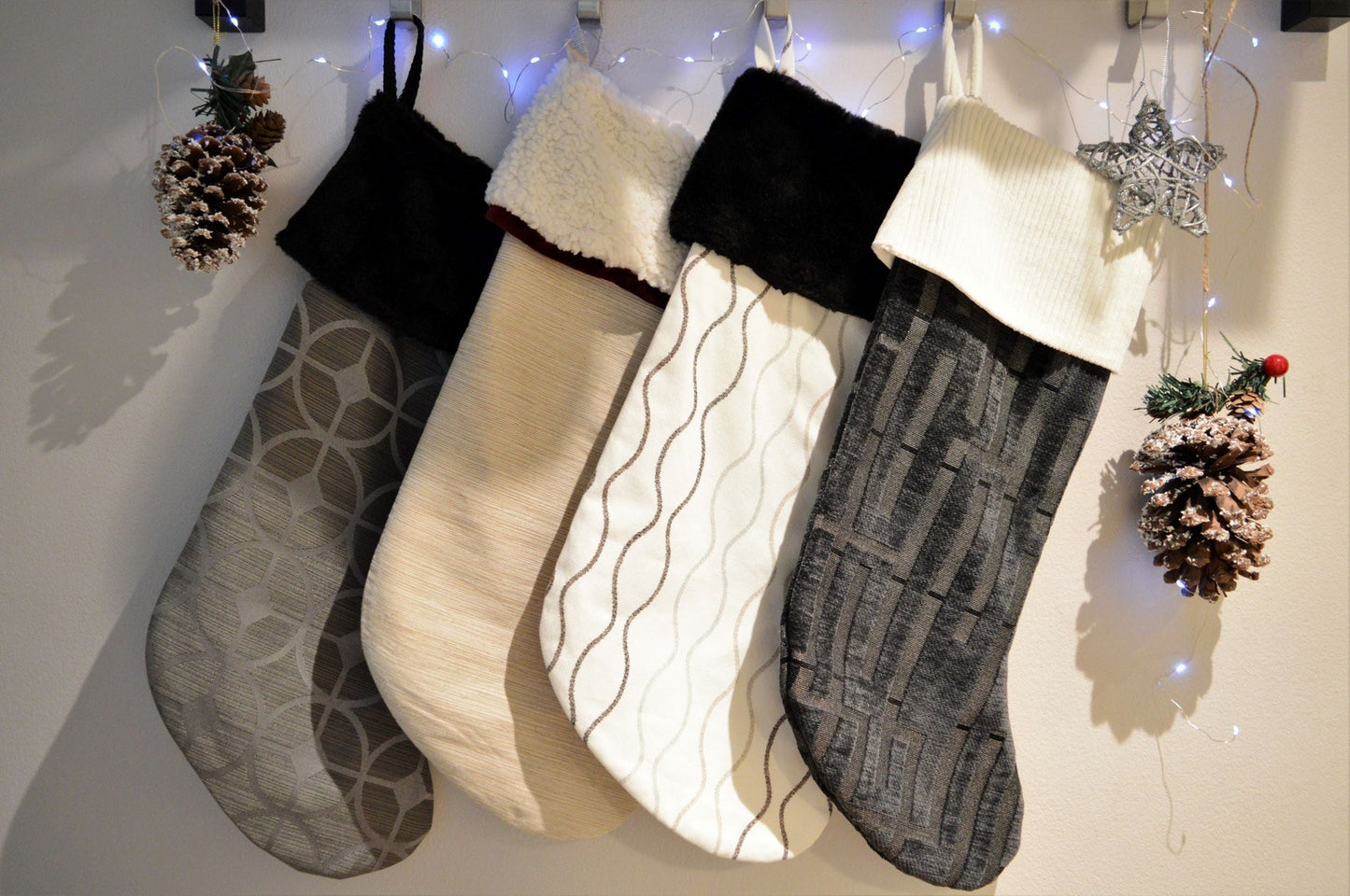 Holiday Stockings - Black&White Izzy's Imperfect Items