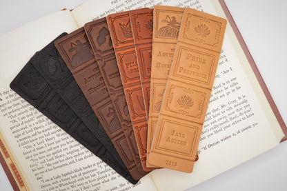 Leather Bookmark - Pride and Prejudice Springbok Craft Co