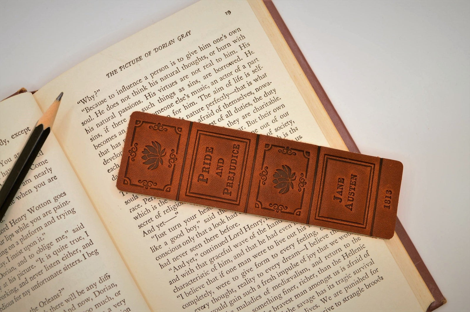 Leather Bookmark - Pride and Prejudice