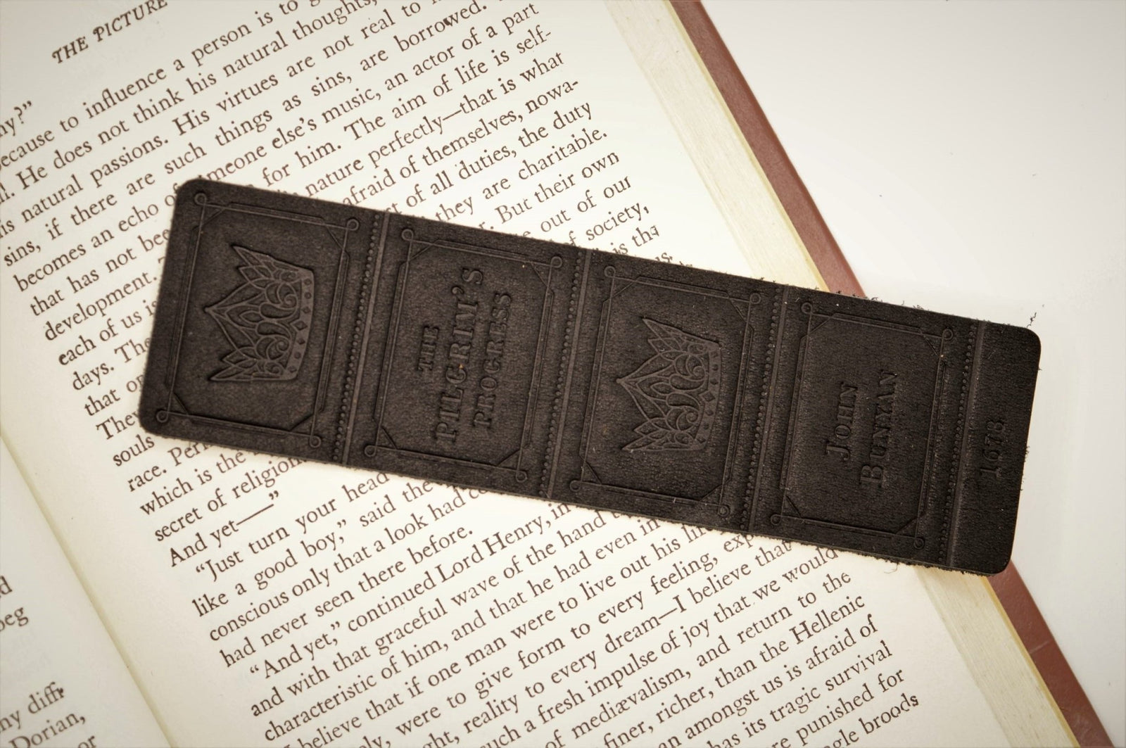 Leather Bookmark - The Pilgrim's Progress