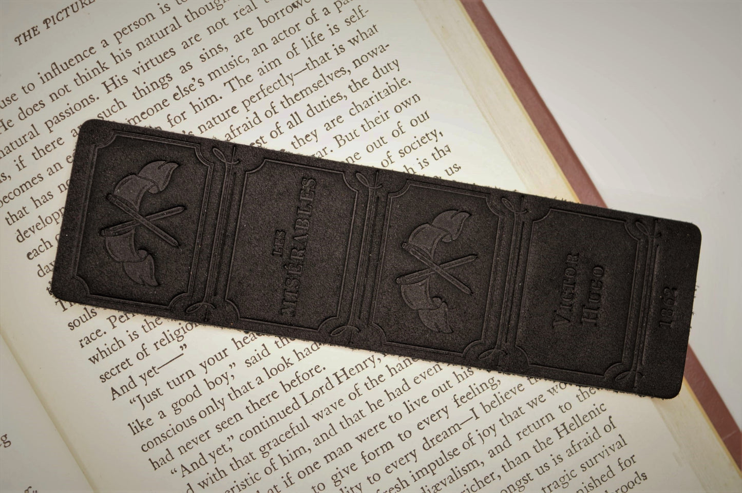 Leather Bookmark - Les Misérables Springbok Craft Co