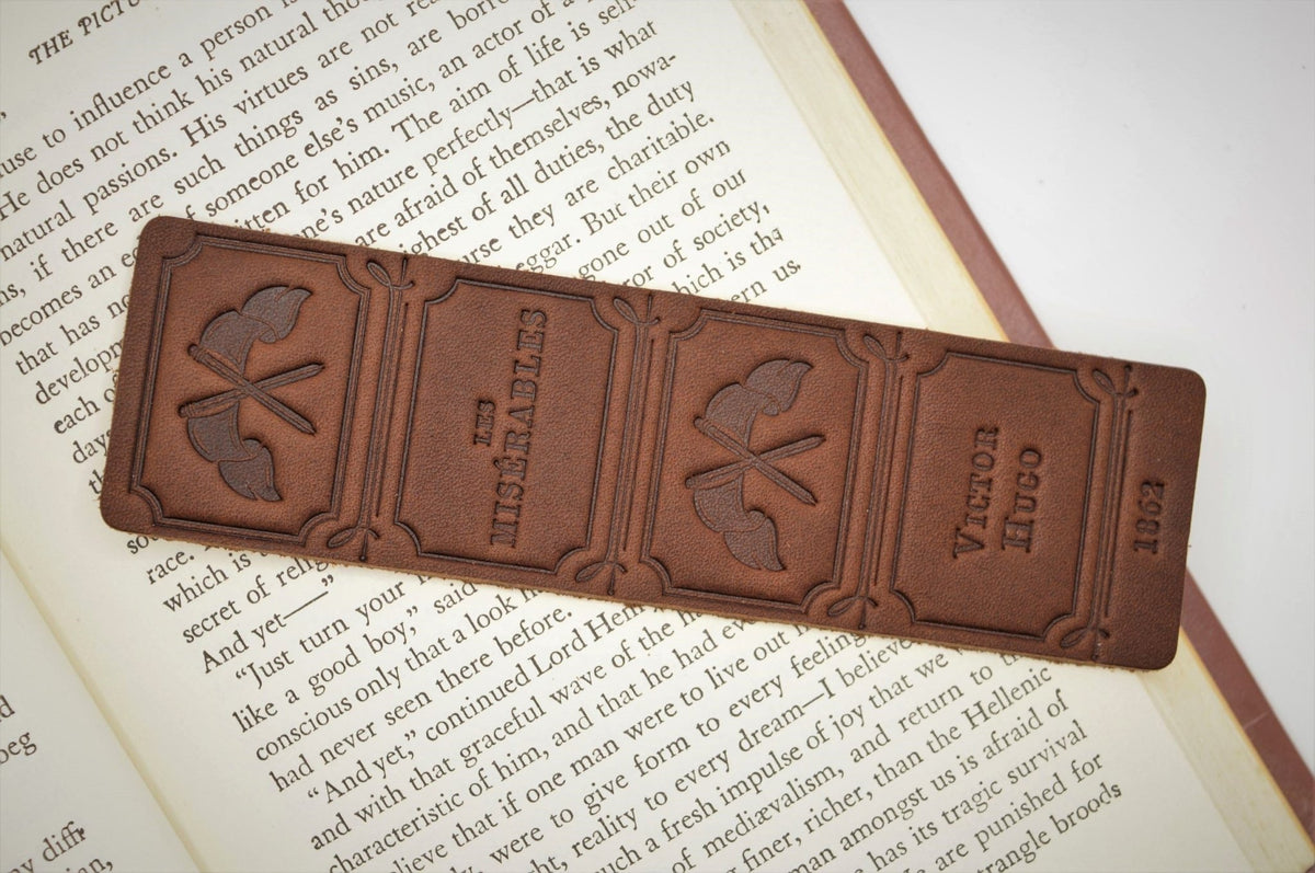 Leather Bookmark - Les Misérables
