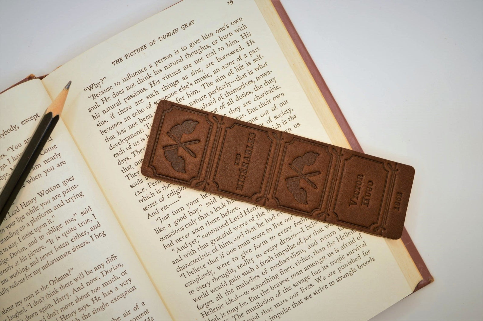 Leather Bookmark - Les Misérables