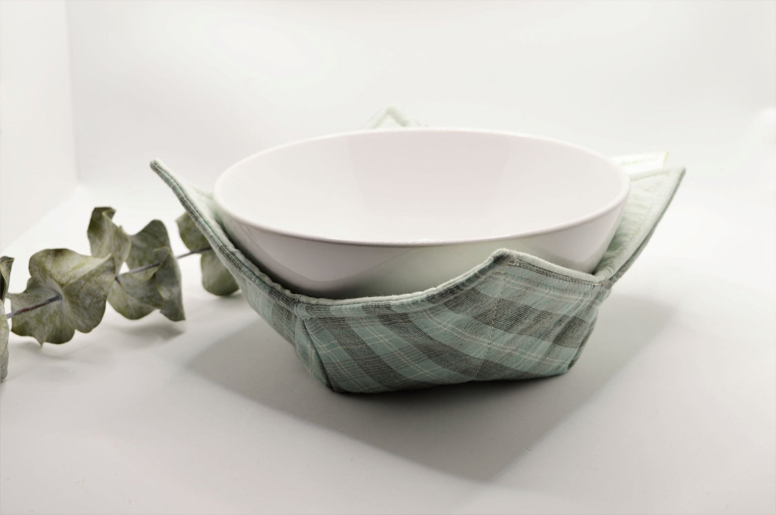 Bowl Cozy - Blue Plaid