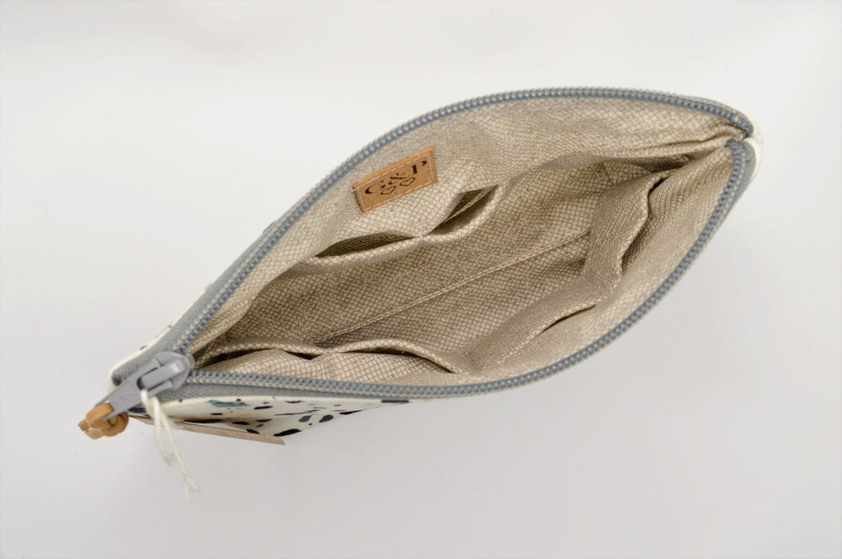 Cosmetic Bag with Pockets - Terrazzo