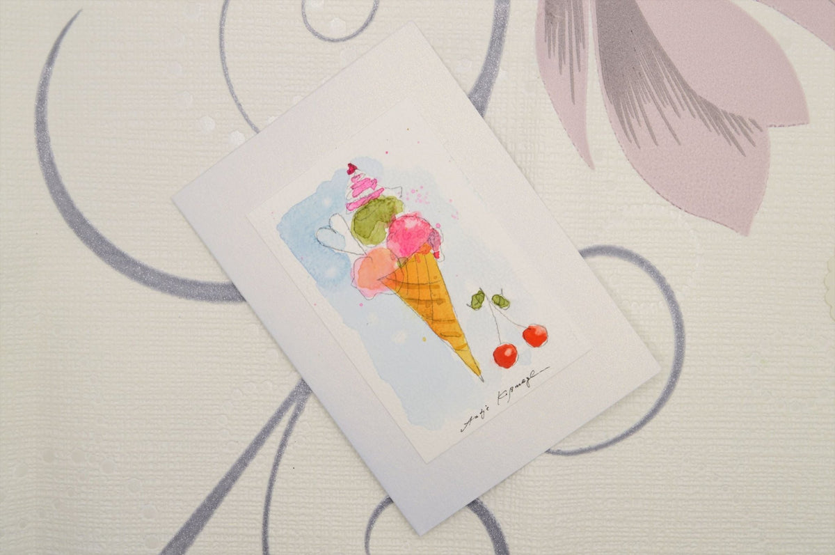 Ice Cream Cone Greeting Card