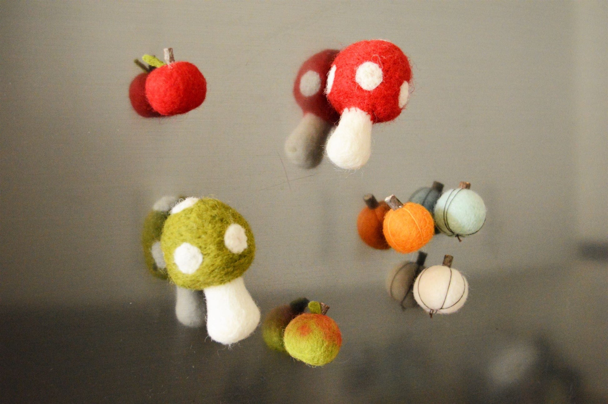 Stone Softies - Pumpkin Magnets Eleanor Rosa Felt