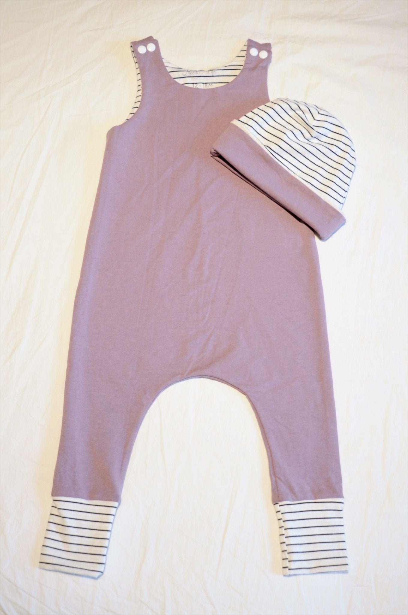 Mauve Taupe Romper Set - 12 - 18 months