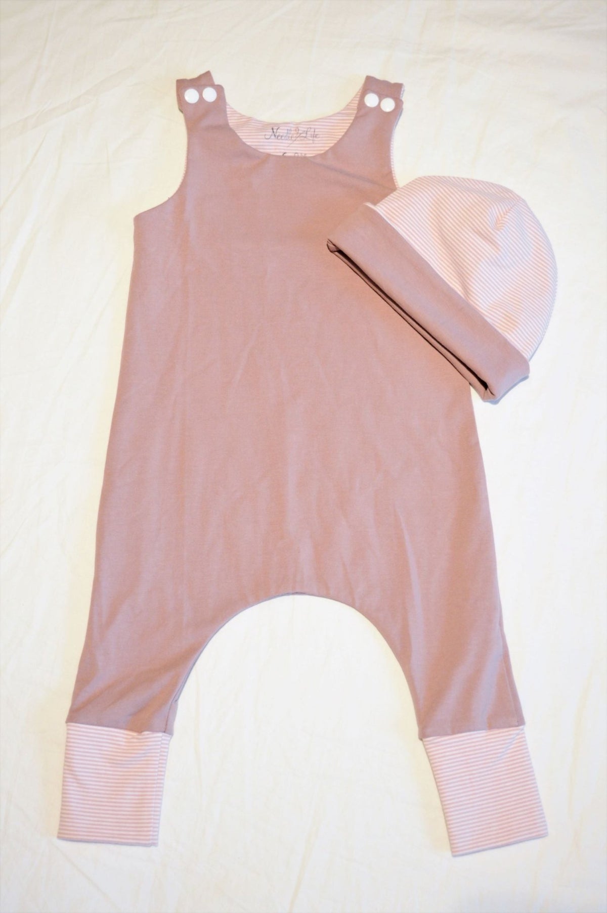 Rose Taupe Romper Set - 6 - 9 months