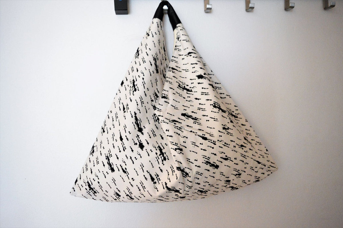 Triangle Bag - Black and White