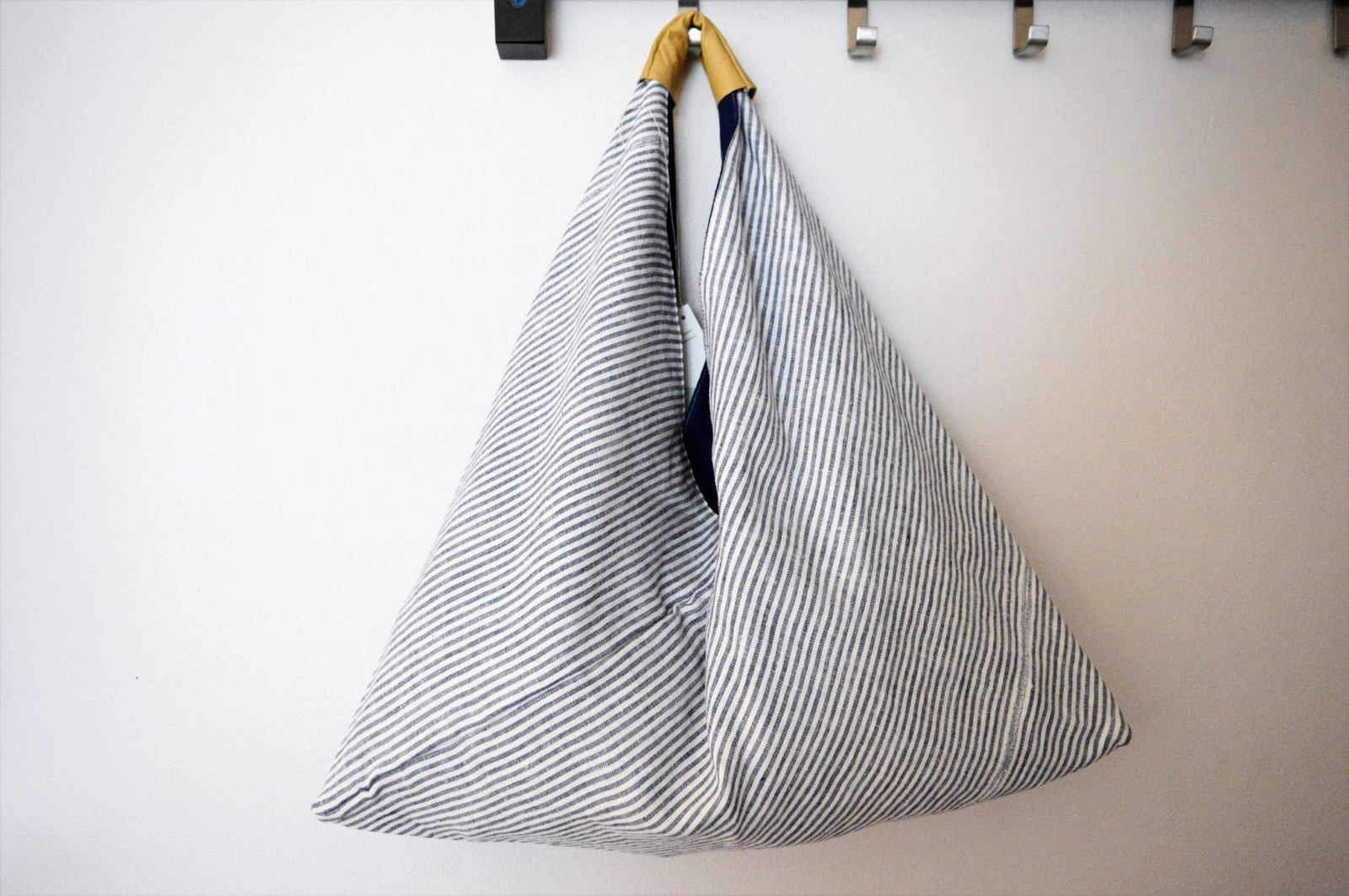 Triangle Bag - Blue Stripes