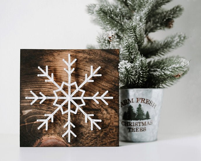 Snow String Large String Art Kit - Snowflake – Windseeker
